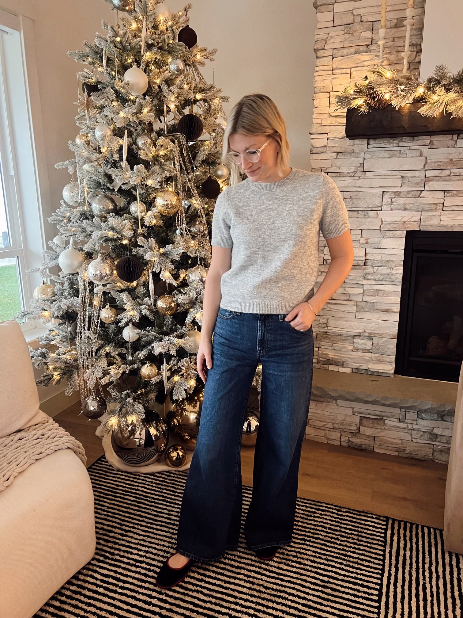 Adri Short Sleeved Sweater Top