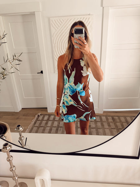 Mia Satin Mini Dress
