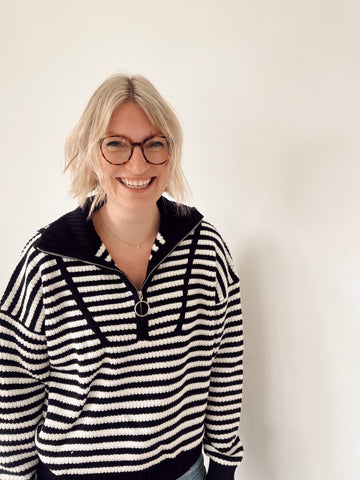 Trish Quarter Zip Sweater
