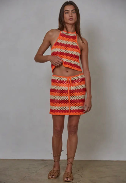 Crochet Mini Skirt Swim Cover