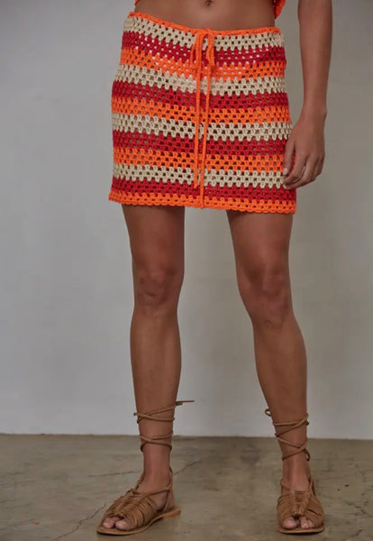 Crochet Mini Skirt Swim Cover