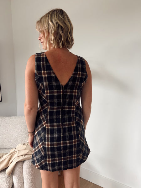 Denise Plaid Dress
