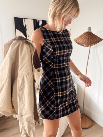 Denise Plaid Dress