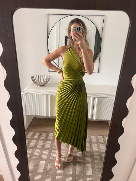 Nicole Pleated Maxi Dress